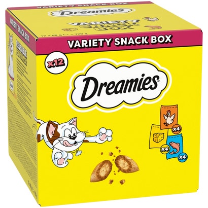 Variety Snack Box Cat Treats With Chicken, Cheese & Salmon Flavour - brand image